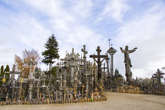 山十字架大集团十字架山立陶宛著名的具有里程碑意义的访问的地方