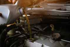 机械师服务修复车改变润滑剂石油
