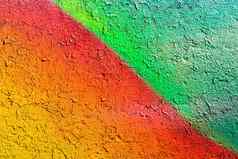 片段色彩斑斓的涂鸦画混凝土墙abst