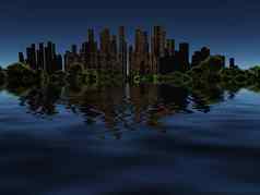 未来城市水地球
