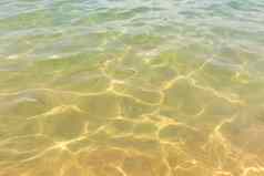 涟漪水波反映纹理桑迪海滩底