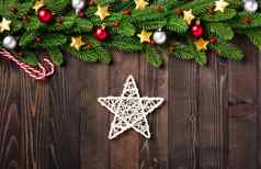 树冷杉分支机构圣诞节点缀小玩意装饰星星