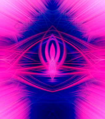美丽的摘要交织在一起发光的纤维形成形状闪耀火焰花相互<strong>关联</strong>的心蓝色的栗色粉红色的紫色的颜色肖像大小插图