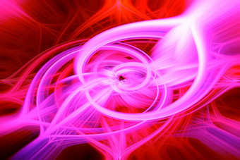 美丽的摘要交织在一起发光的纤维形成形状闪耀火焰花相互关联的心紫色的栗色粉红色的红色的颜色插图