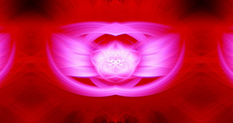 美丽的摘要交织在一起发光的纤维形成形状闪耀火焰花相互<strong>关联</strong>的心栗色白色红色的粉红色的颜色横幅大小插图