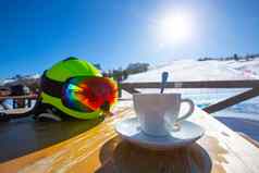 卡布奇诺咖啡咖啡咖啡馆滑雪度假胜地