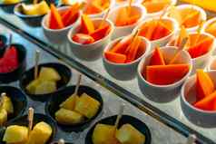 热带水果自助餐事件餐厅餐饮食物学校