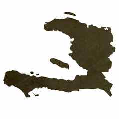 黑暗的轮廓地图海地