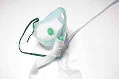 医疗设备氧气呼吸面具呼吸支持科维德医院白色背景