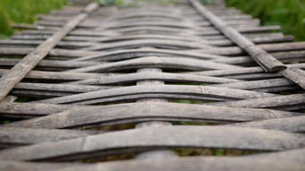 背景图像桥使竹子编织