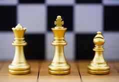 黄金王国际象棋一块站木棋盘