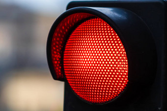 交通光红色的光交通光信号信号量克罗