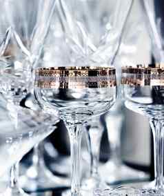 水晶眼镜奢侈品表格玻璃器皿波西米亚玻璃的