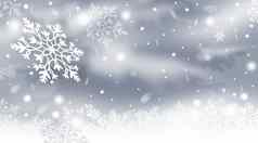 圣诞节背景雪花雪冬天