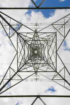 对称的图像直接中心电桥塔