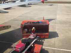 行李处理程序工作不Mueang国际机场