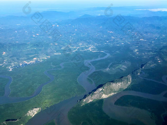 空中视图美丽的风景优美的景观普吉岛岛安达姆