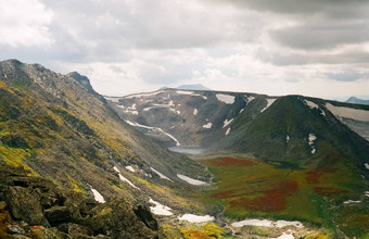 自然阿尔泰春天<strong>融化</strong>了<strong>雪山</strong>