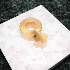 金星图标青铜金星象征白色大理石讲台上