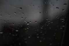 雨滴窗口黑暗水窗口