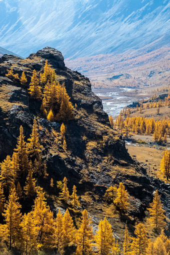 阿尔泰山景观自然阿尔泰山峡谷山