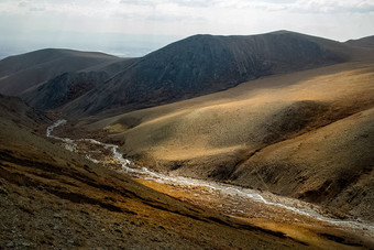 阿尔泰山景观自然阿尔泰山峡谷山