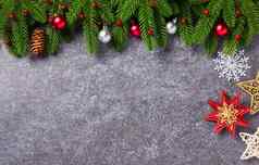 冷杉树分支机构圣诞节点缀装饰物