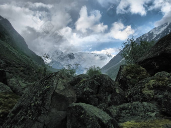 自然阿尔泰山景观森林水库阿尔泰