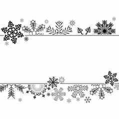 摘要冬天设计背景雪花圣诞节一年海报向量插图