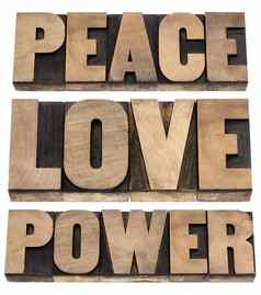 和平爱权力单词