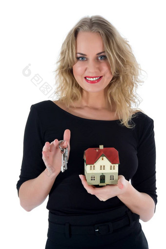 业务女人广告真正的房地产