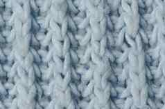 蓝色的针织羊毛