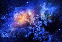 布满星星的深外空间nebual星系