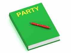 聚会，派对登记封面书
