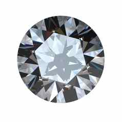 轮才华横溢的减少钻石的角度来看孤立的