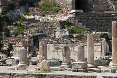 废墟古老的希腊城市以弗所