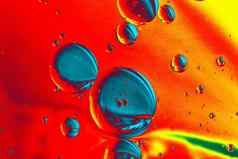 色彩斑斓的水泡泡水背景