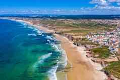 露营海滩沙丘海滩岛balealPeniche海岸大西洋海洋西海岸葡萄牙美丽的baleal海滩baleal半岛关闭Peniche葡萄牙