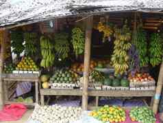 水果蔬菜摊位斯里兰卡斯里兰卡
