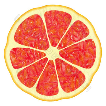 朱红色柑橘类
