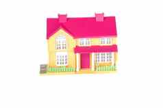 粉红色的玩具房子