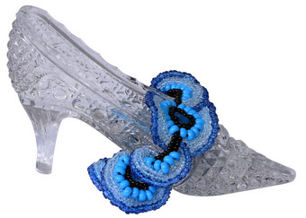 水晶鞋蓝色的项链