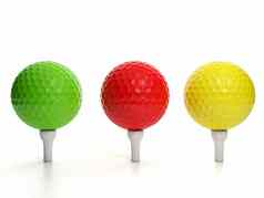 集团高尔夫球球彩色的高尔夫球球范围