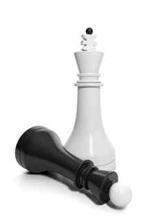 的想法国际象棋集团黑色的白色国际象棋数字