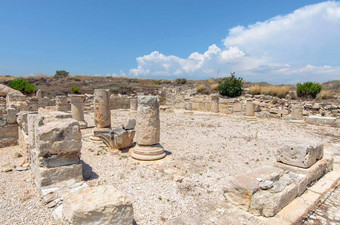 废墟古老的小镇塞浦路斯