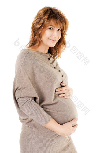 美丽的怀孕了女人