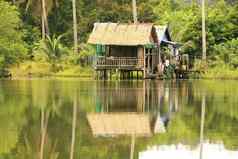 高跷房子令国家公园柬埔寨
