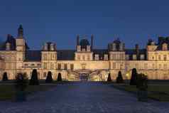 枫丹白露城堡他的马恩跟法国法国