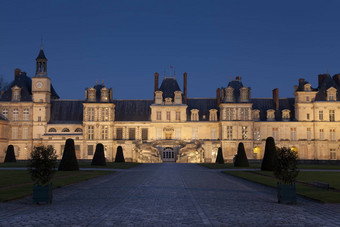 枫丹白露城堡他的马恩跟法国法国