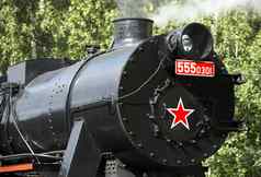 细节蒸汽机车被称为德语得宝卢日纳